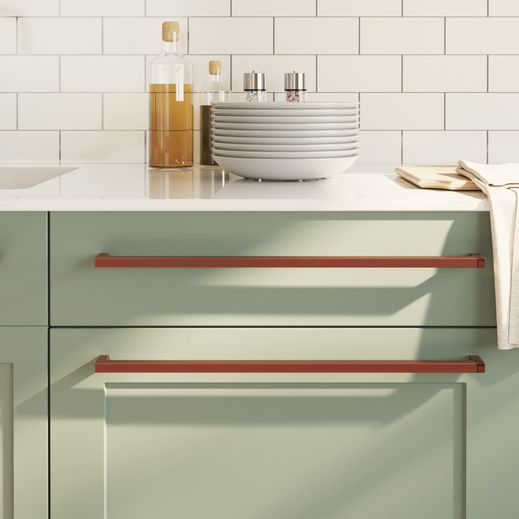 Möbelgriffe 10 Stk. Bronzen 480 mm Edelstahl