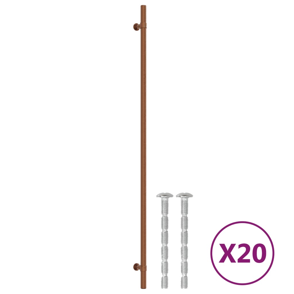 Möbelgriffe 20 Stk. Bronzen 480 mm Edelstahl