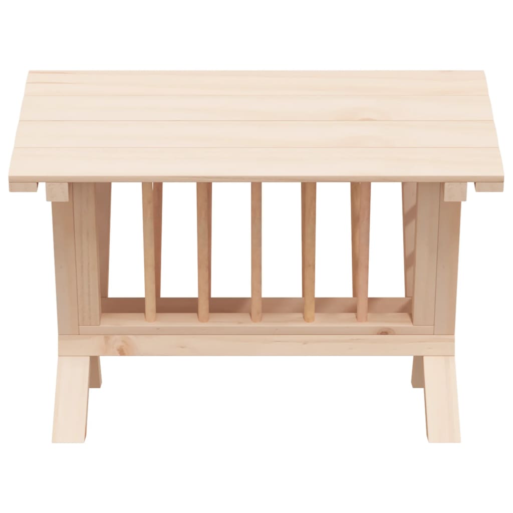 Heuraufe für Kaninchen 44x33x33 cm Massivholz Tanne
