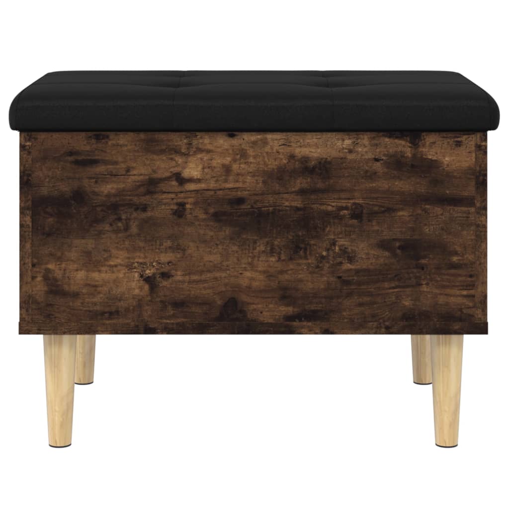 Sitzbank mit Stauraum Räuchereiche 62x42x46 cm Holzwerkstoff
