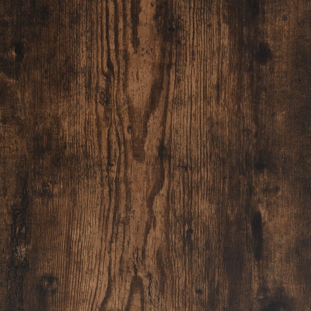 Bench with storage space smoked oak 82x42x46 cm wood material