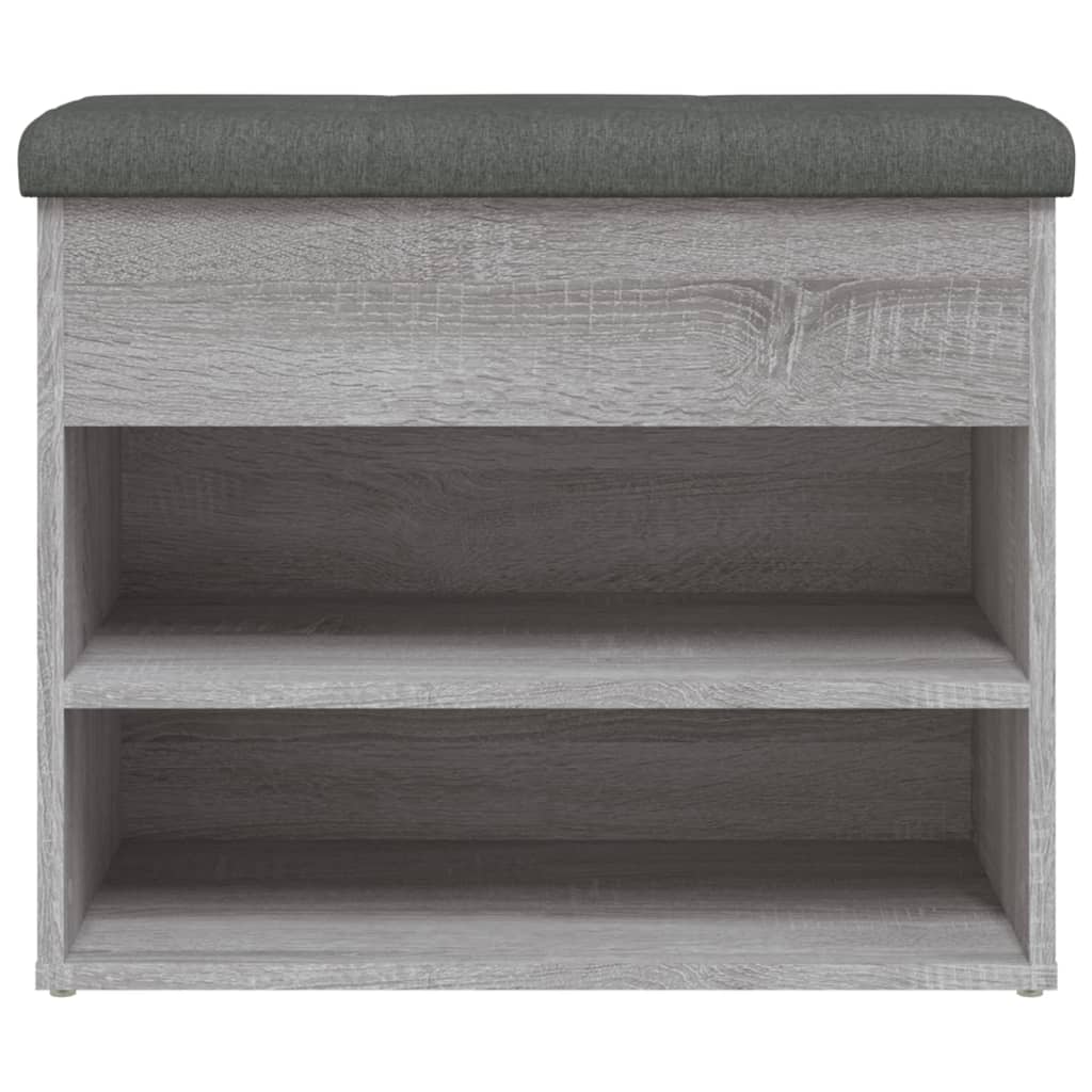 Shoe Bench Grey Sonoma 62x32x50 cm Wood Material
