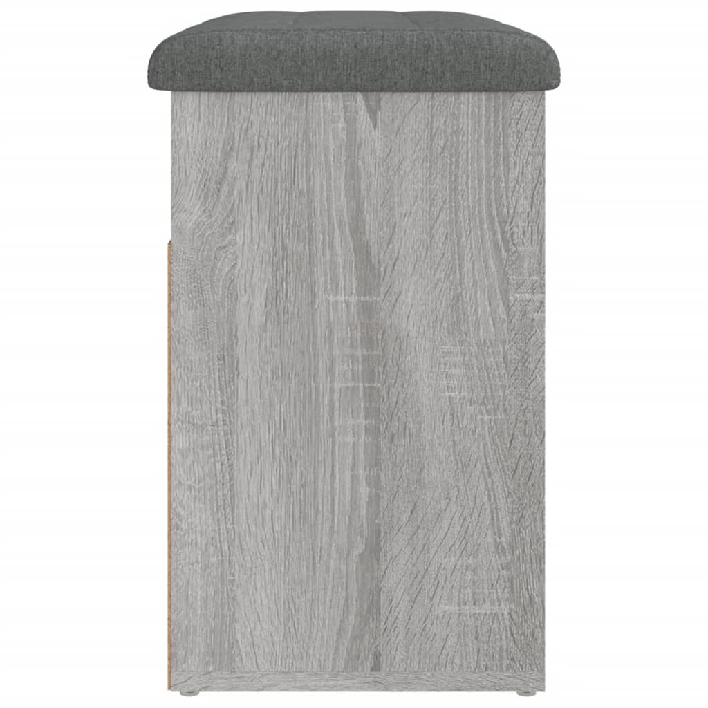 Shoe Bench Grey Sonoma 62x32x50 cm Wood Material