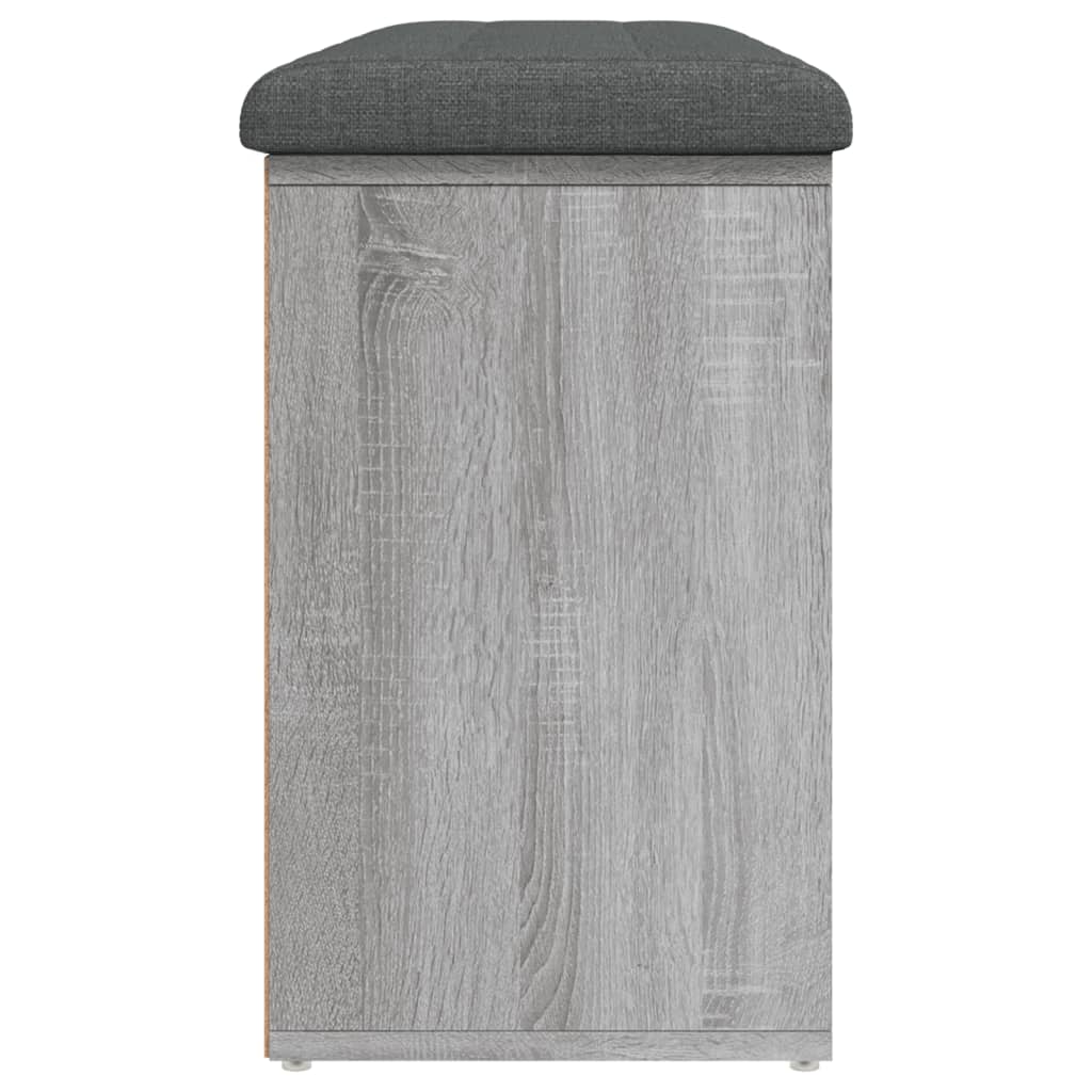 Shoe Bench Grey Sonoma 102x32x50 cm Wood Material
