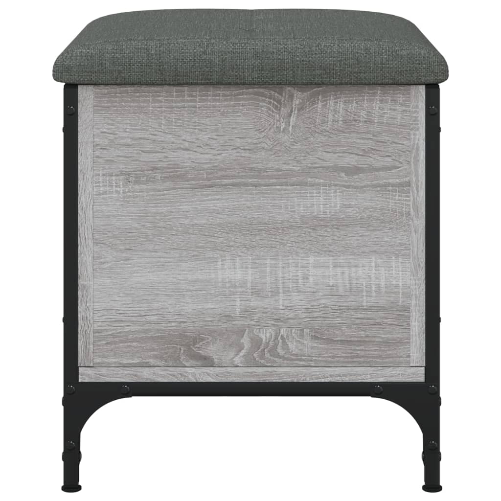Bench with storage space Grey Sonoma 42x42x45 cm wood material