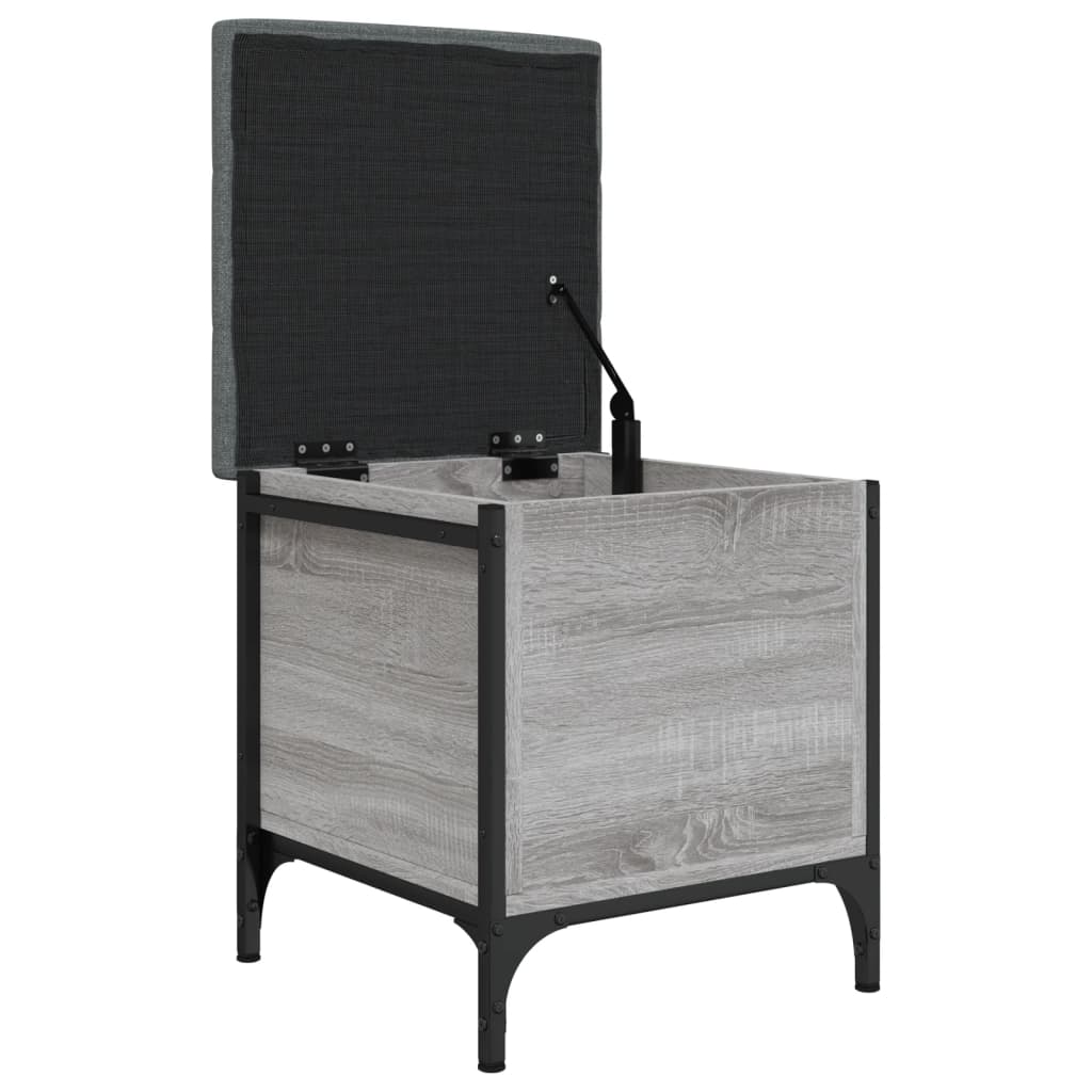 Bench with storage space Grey Sonoma 42x42x45 cm wood material