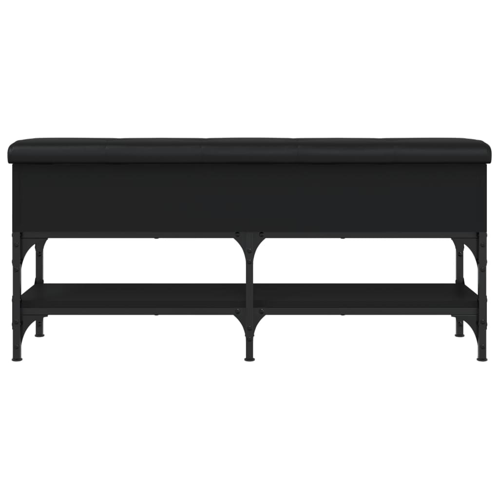 Schuhbank Schwarz 102x32x45 cm Holzwerkstoff