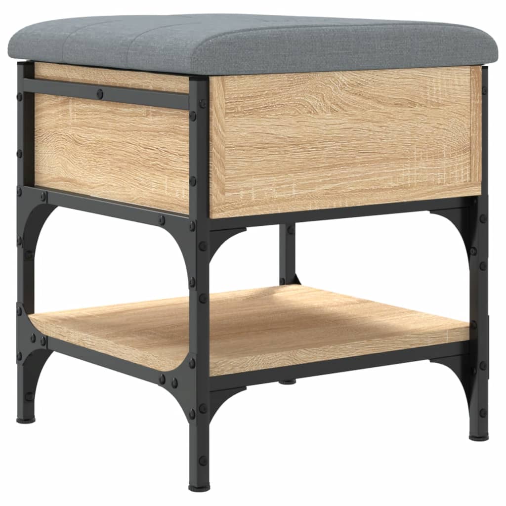 Shoe bench Sonoma oak 42x42x45 cm wood material