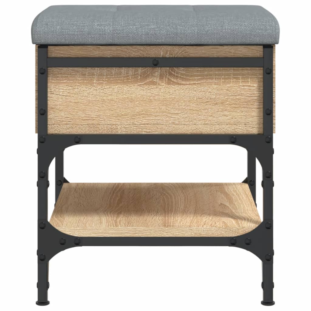 Shoe bench Sonoma oak 42x42x45 cm wood material