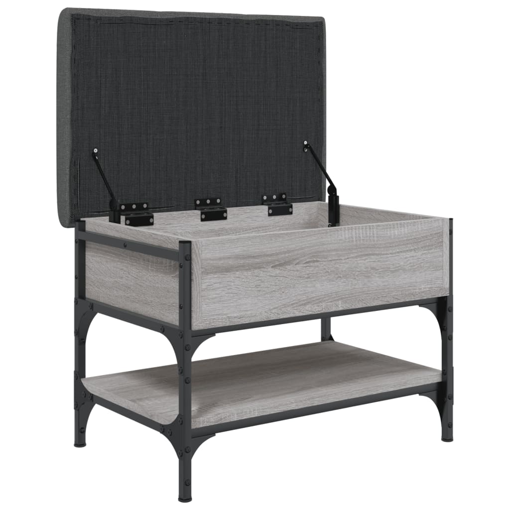 Shoe Bench Grey Sonoma 62x42x45 cm Wood Material