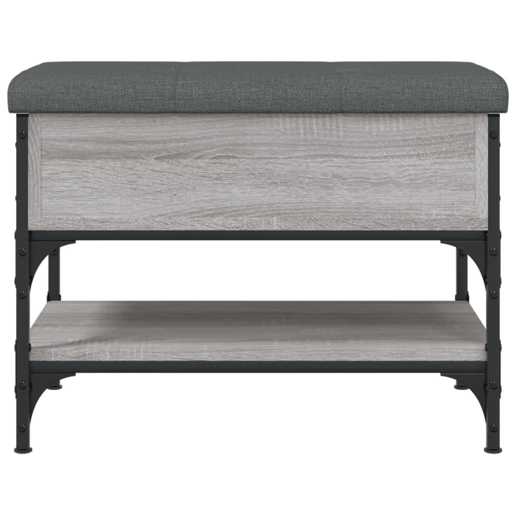 Shoe Bench Grey Sonoma 62x42x45 cm Wood Material
