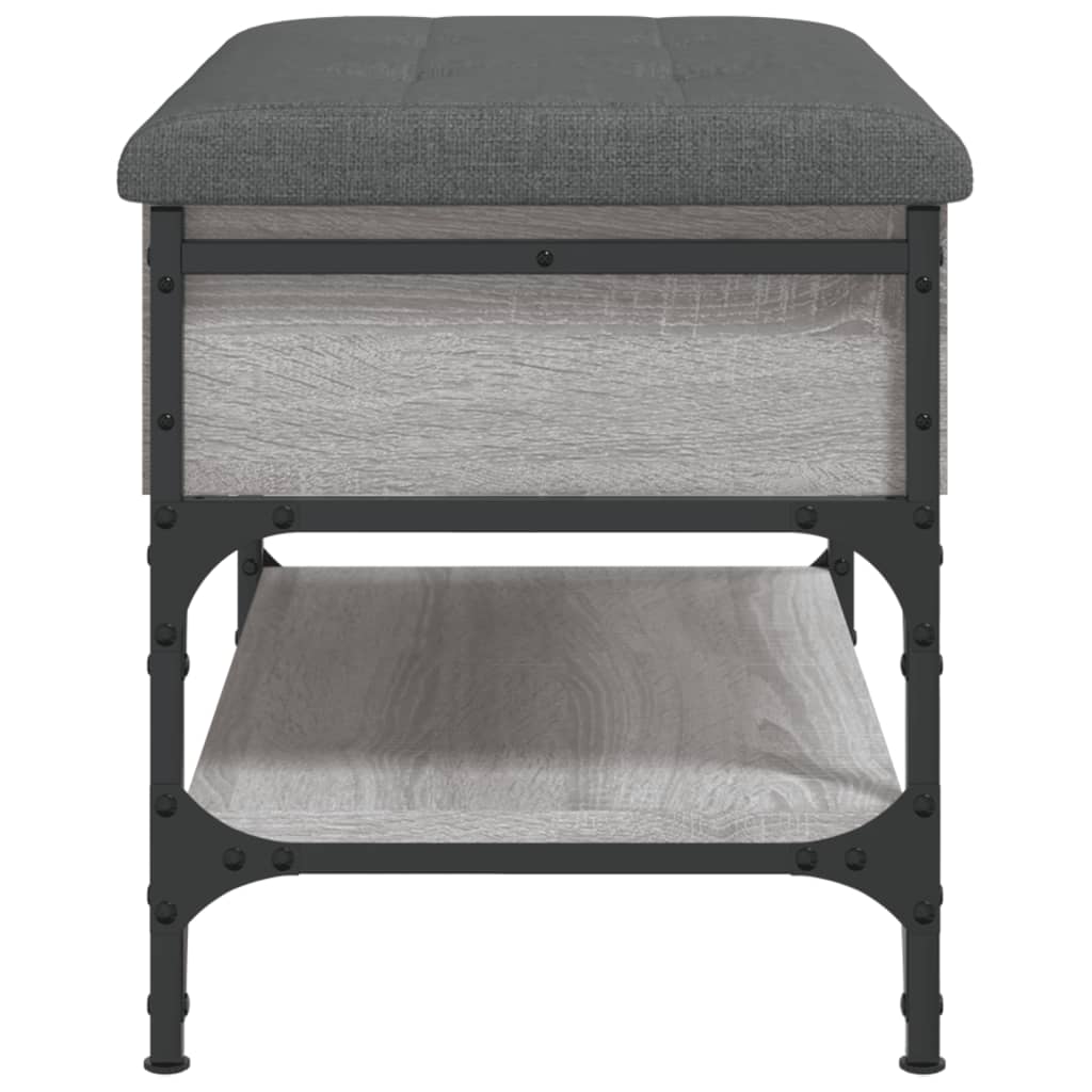 Shoe Bench Grey Sonoma 62x42x45 cm Wood Material