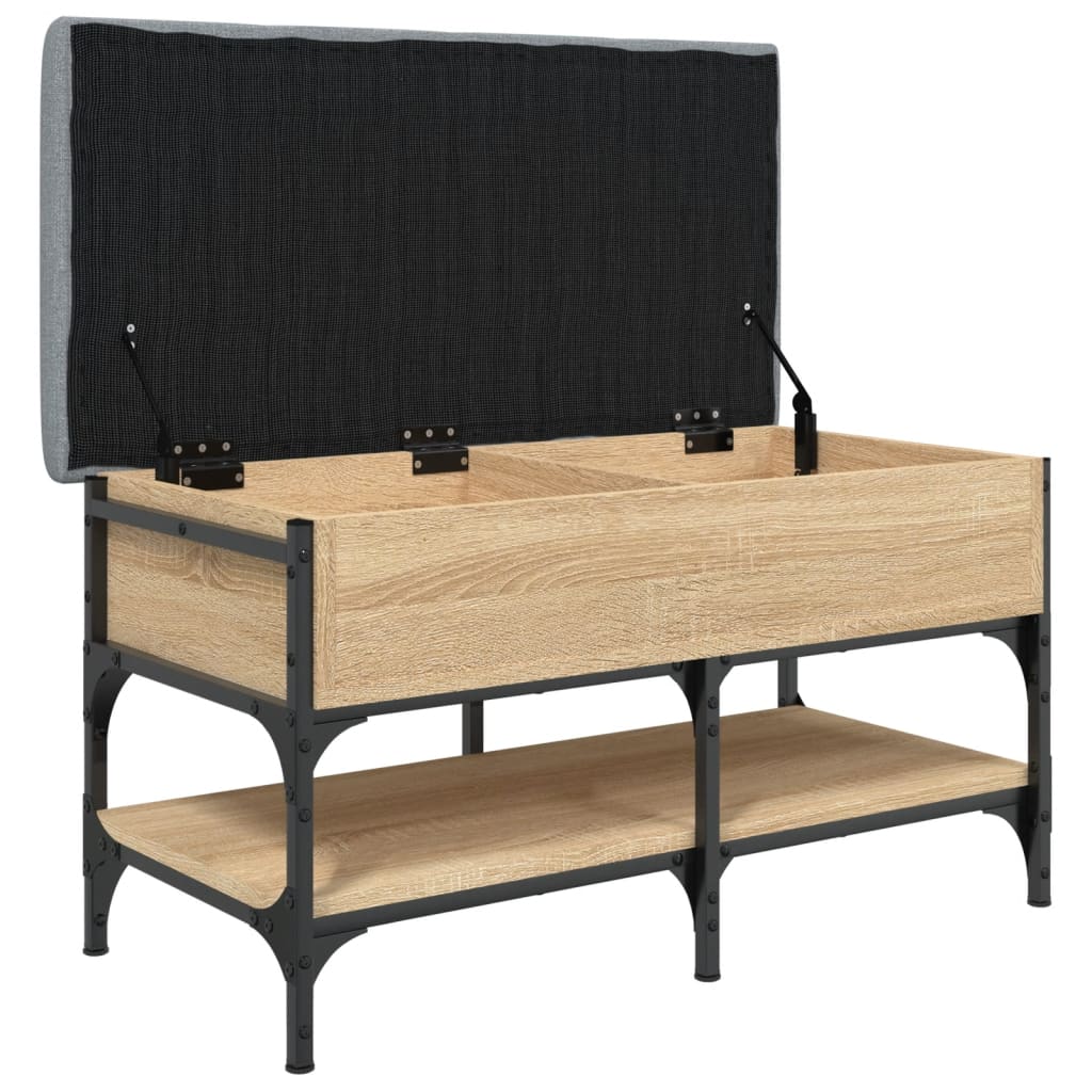 Shoe bench Sonoma oak 82x42x45 cm wood material