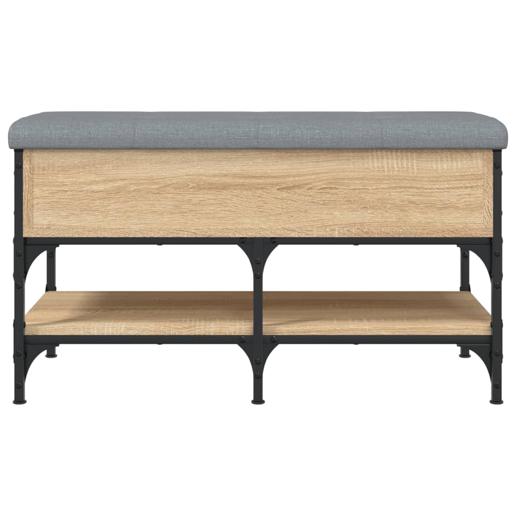 Shoe bench Sonoma oak 82x42x45 cm wood material