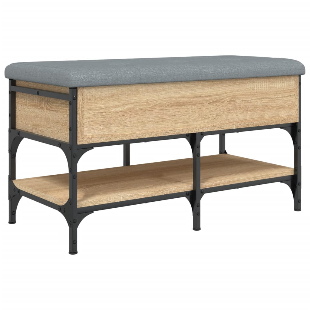 Shoe bench Sonoma oak 82x42x45 cm wood material
