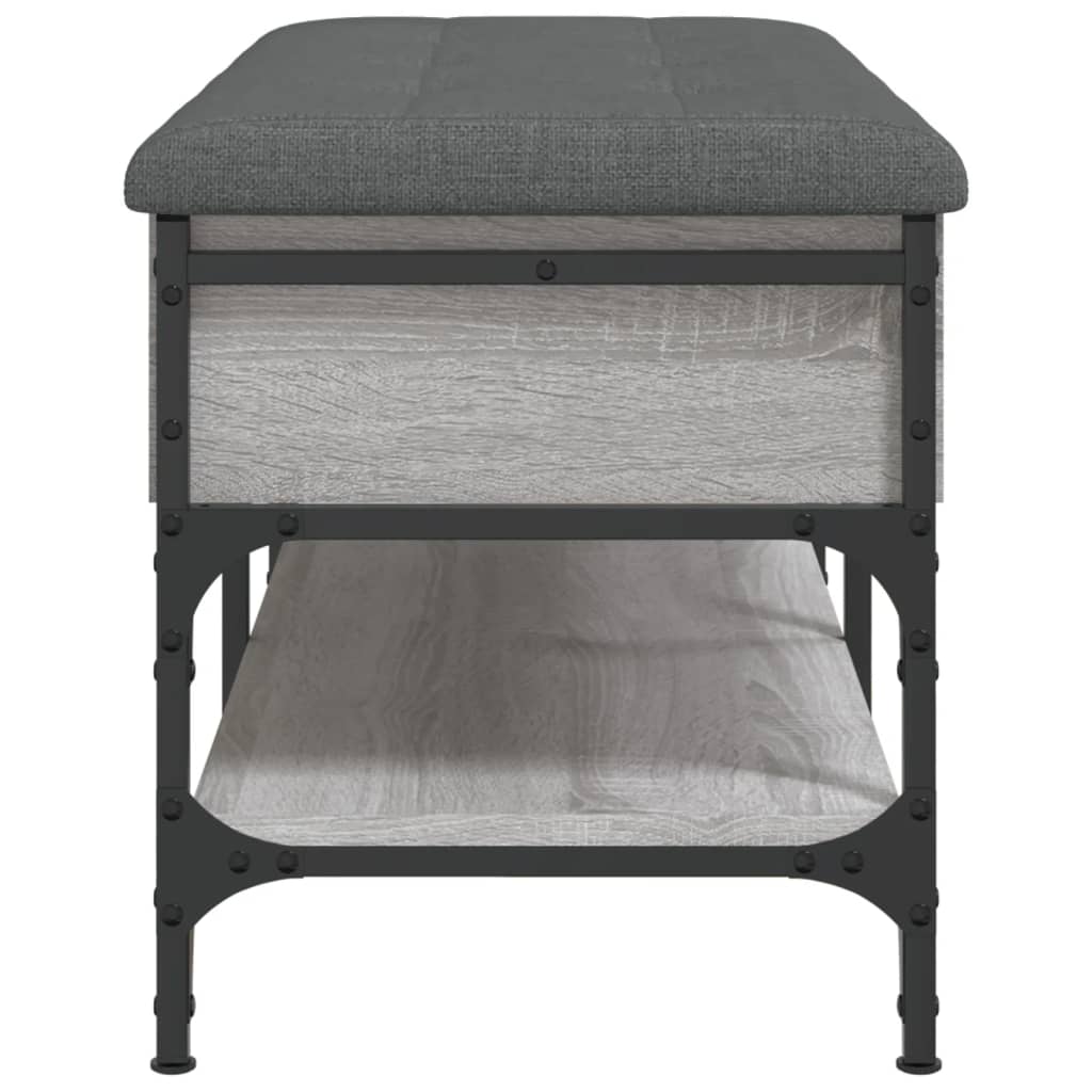 Shoe Bench Grey Sonoma 82x42x45 cm Wood Material