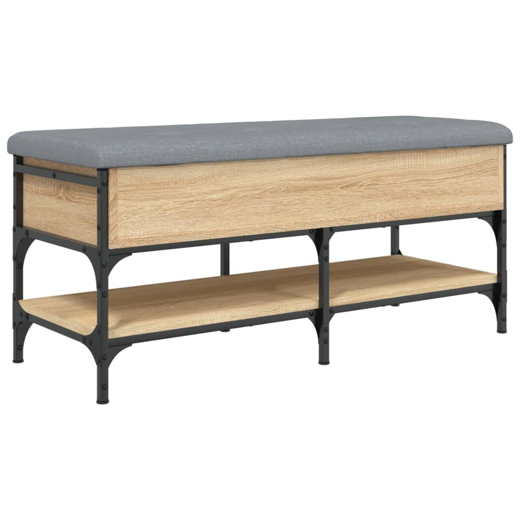 Shoe bench Sonoma oak 102x42x45 cm wood material
