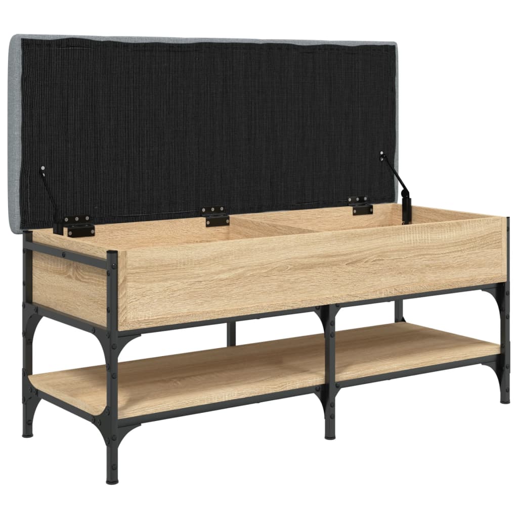 Shoe bench Sonoma oak 102x42x45 cm wood material