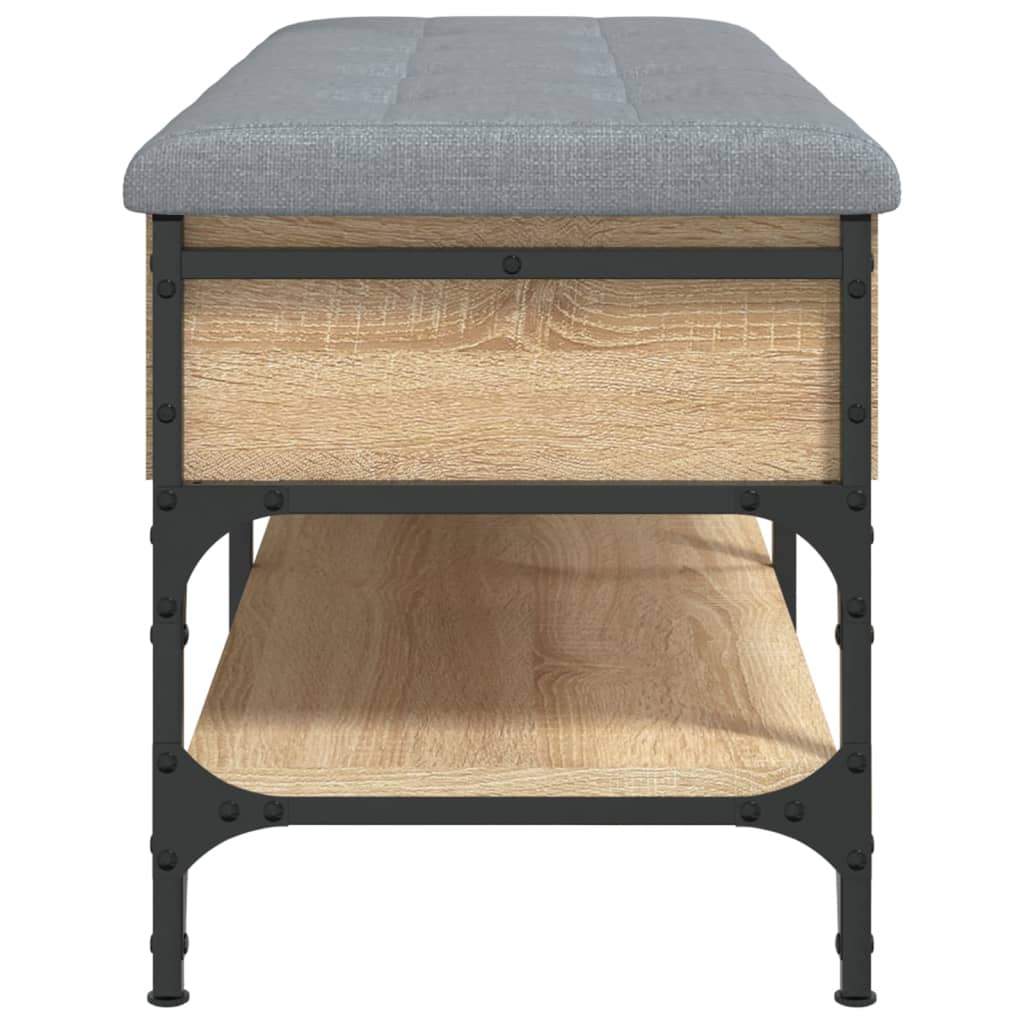 Shoe bench Sonoma oak 102x42x45 cm wood material
