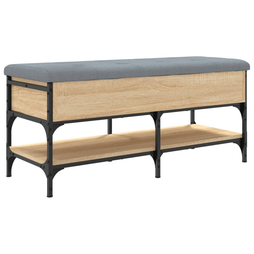Shoe bench Sonoma oak 102x42x45 cm wood material