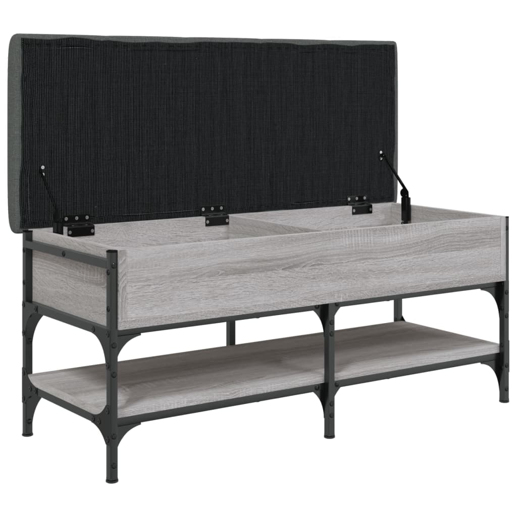 Shoe Bench Grey Sonoma 102x42x45 cm Wood Material