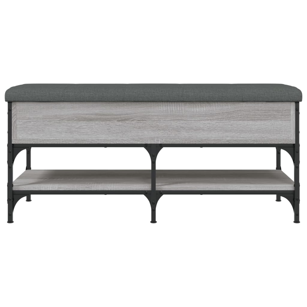 Shoe Bench Grey Sonoma 102x42x45 cm Wood Material