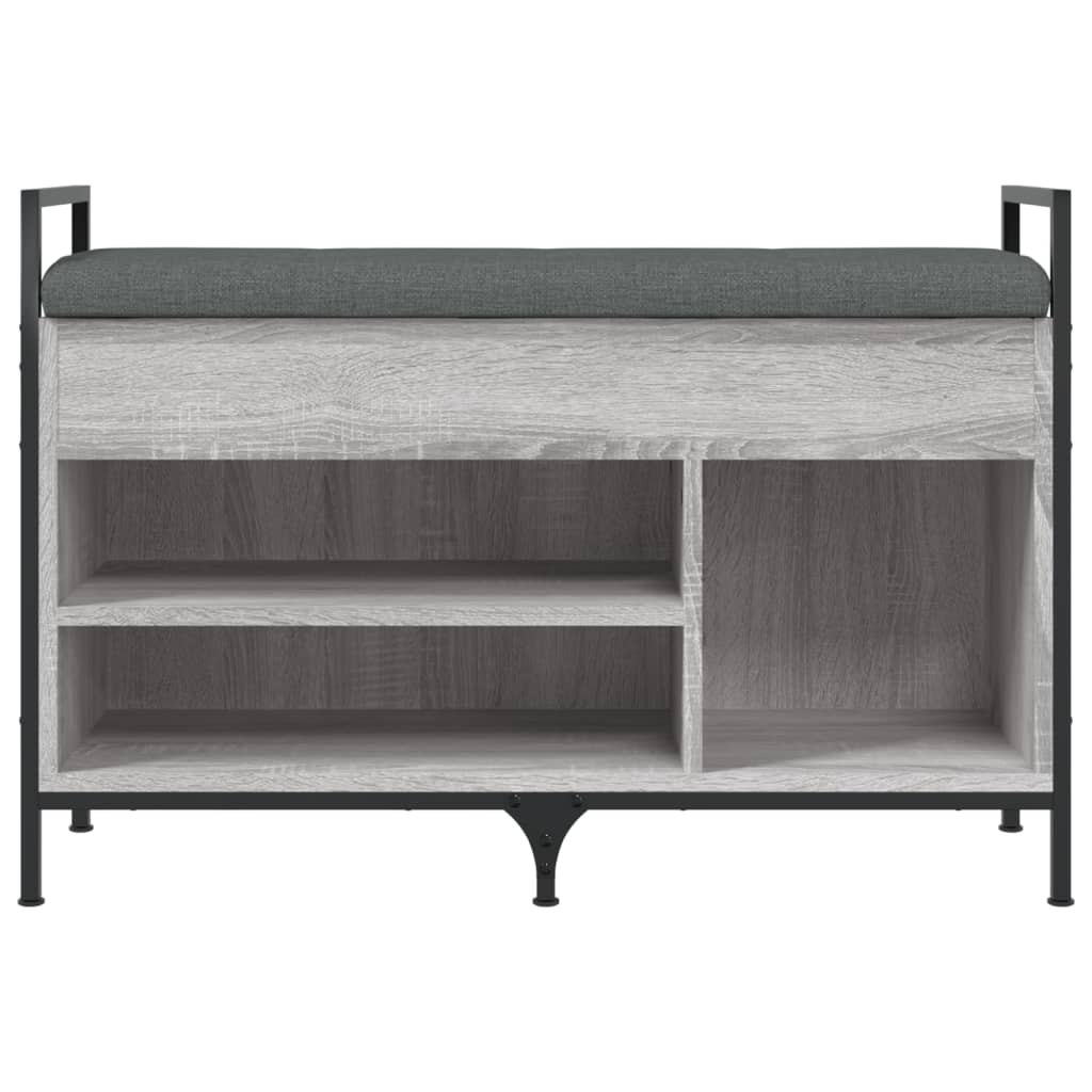 Shoe Bench Grey Sonoma 85.5x32x57.5 cm Wood Material