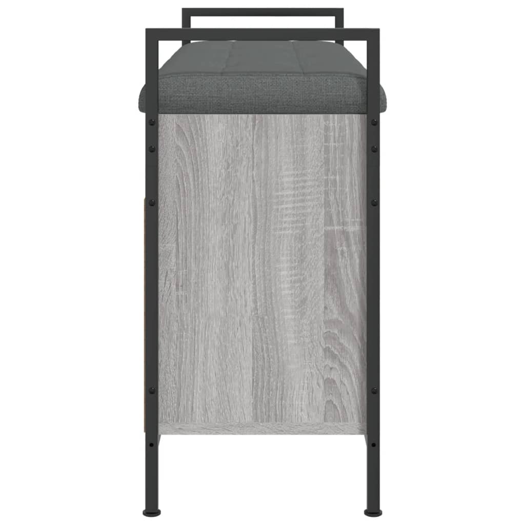 Shoe Bench Grey Sonoma 85.5x32x57.5 cm Wood Material