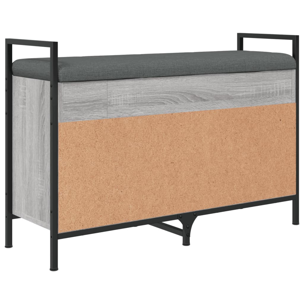 Shoe Bench Grey Sonoma 85.5x32x57.5 cm Wood Material