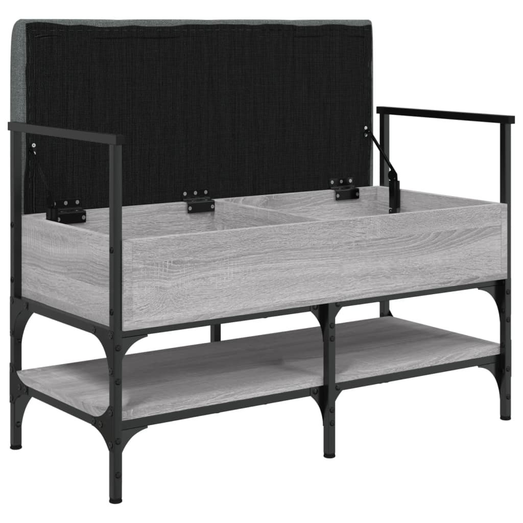 Shoe Bench Grey Sonoma 85.5x42x57.5 cm Wood Material