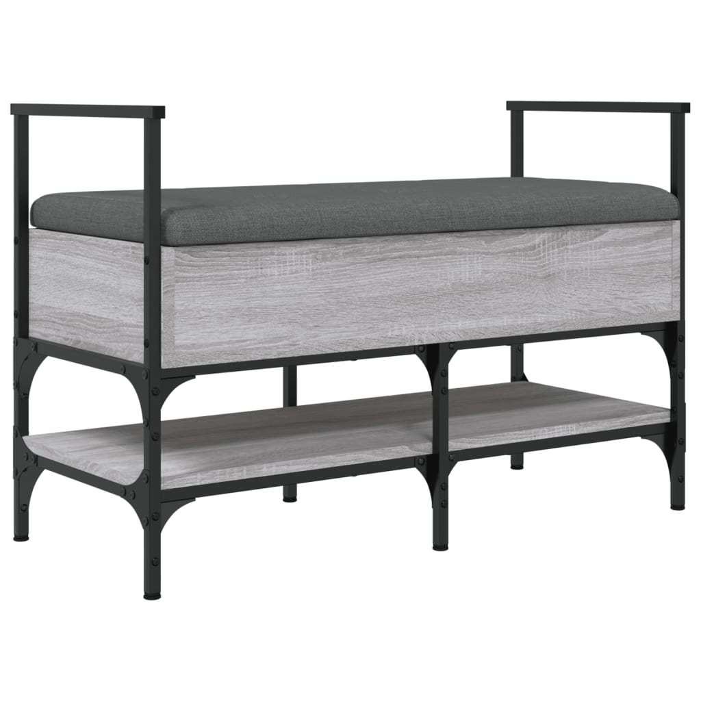 Shoe Bench Grey Sonoma 85.5x42x57.5 cm Wood Material