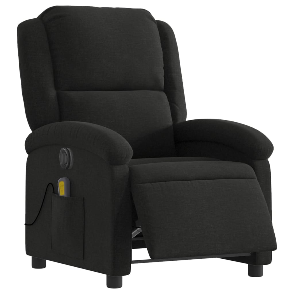 Electric Massage Chair Black Fabric