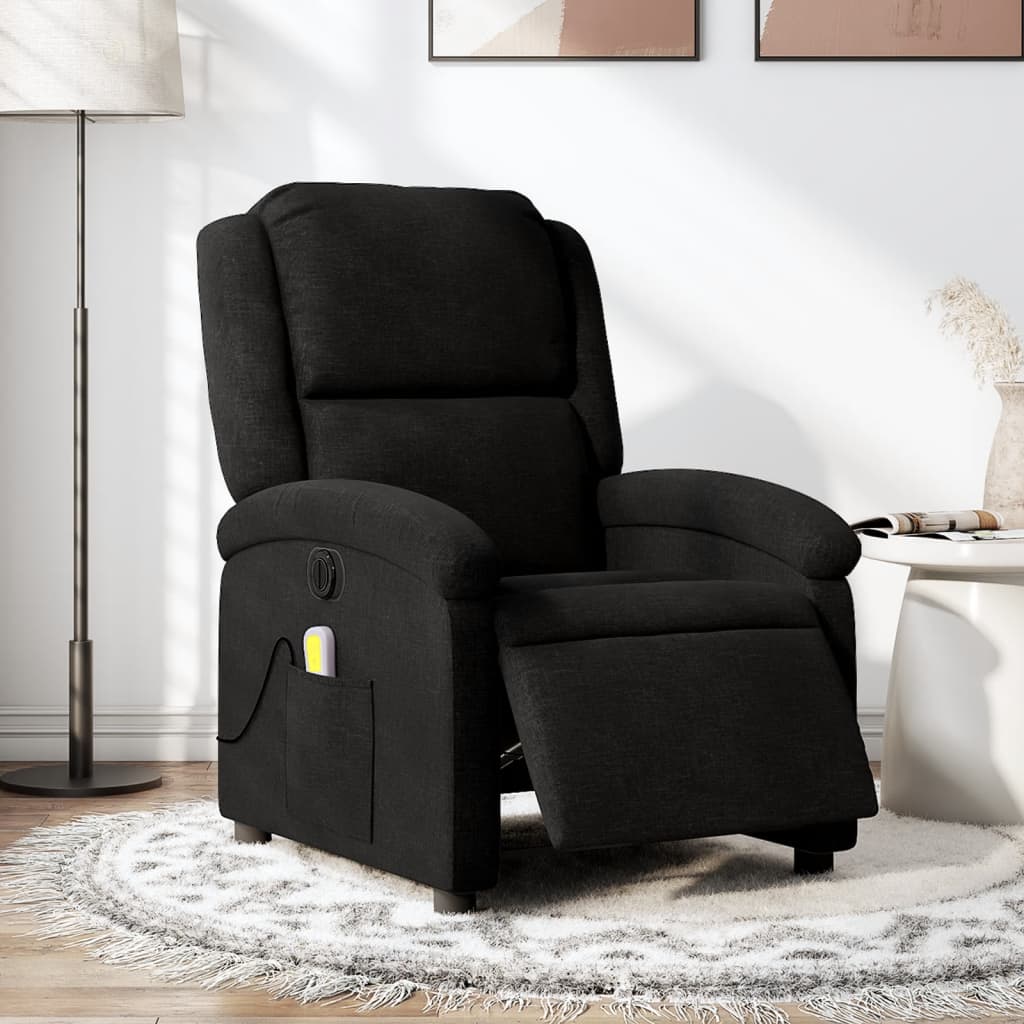 Electric Massage Chair Black Fabric
