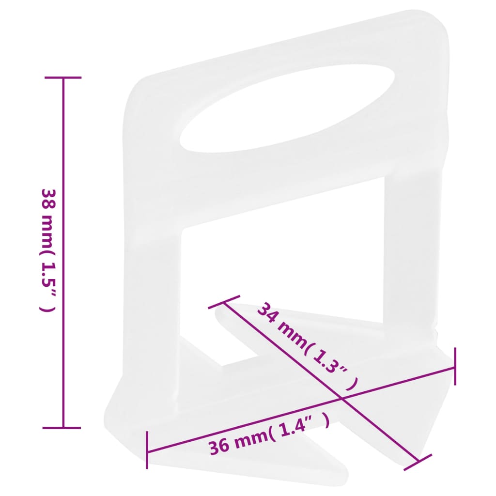 Fliesen-Nivellierclips 2500 Stk. 3 mm