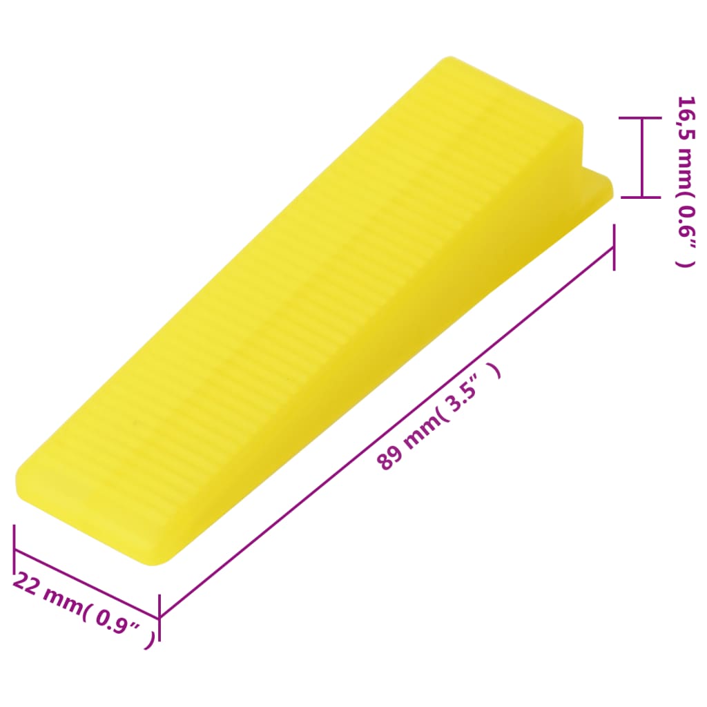 Tile leveling system 250 wedges 500 clips 3 mm
