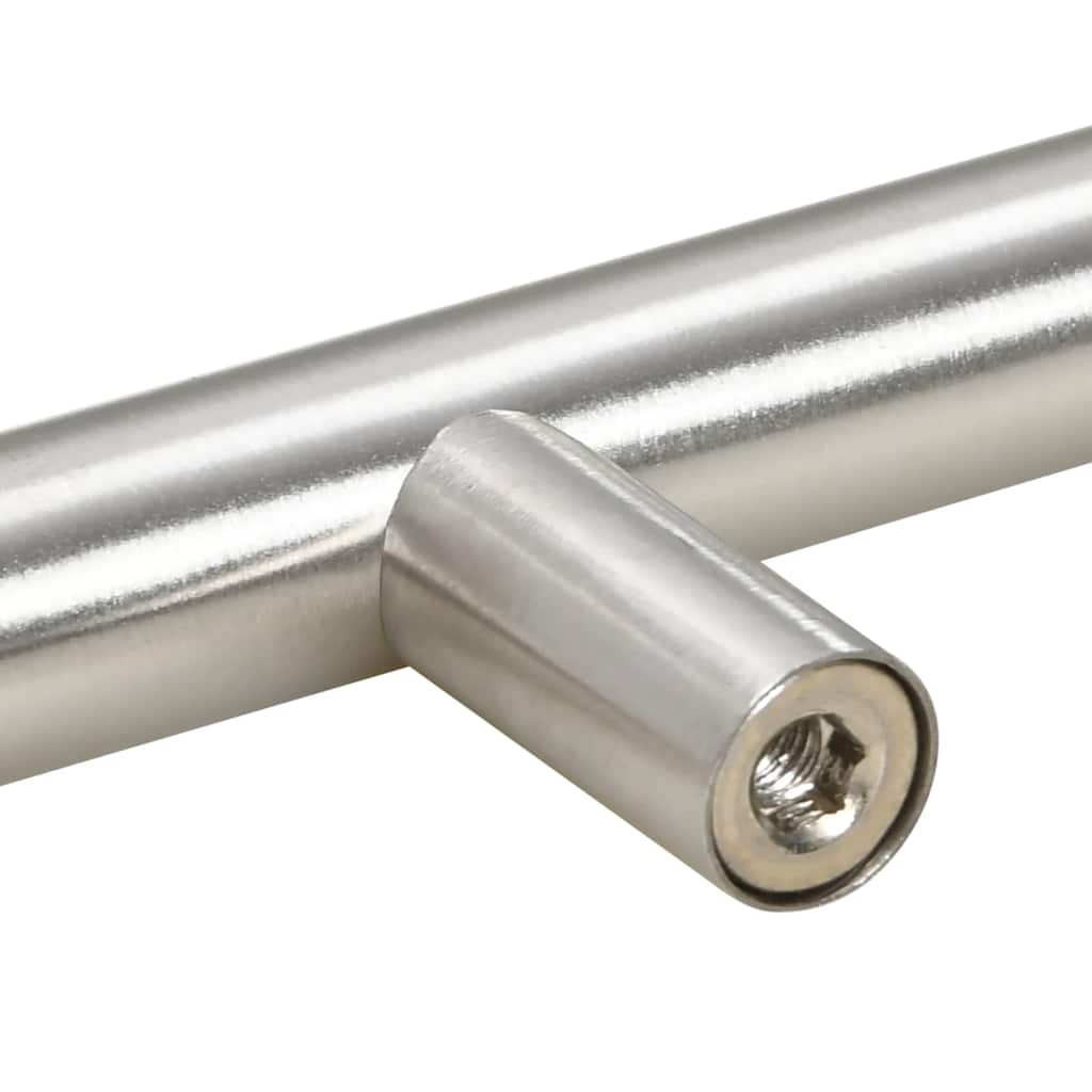 Möbelgriffe 10 Stk. Silbern 64 mm Edelstahl