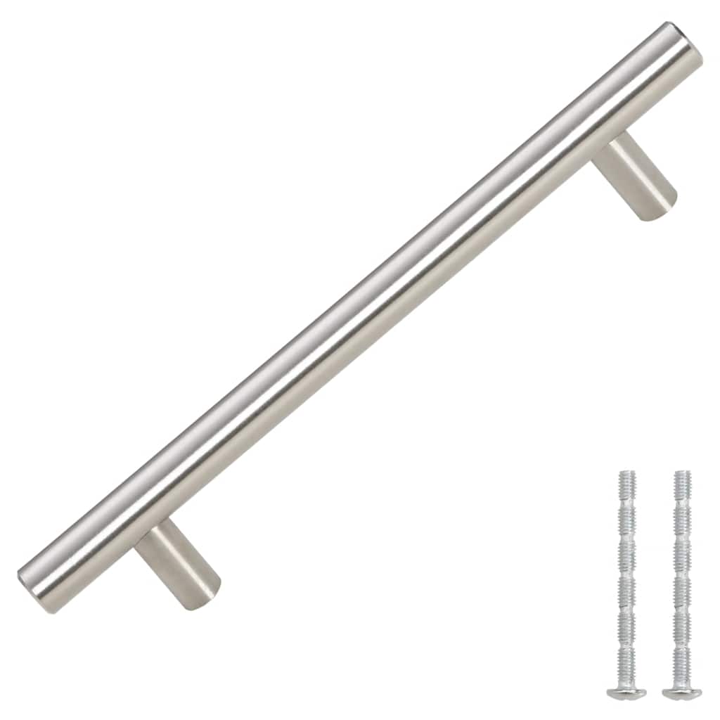 Möbelgriffe 10 Stk. Silbern 128 mm Edelstahl