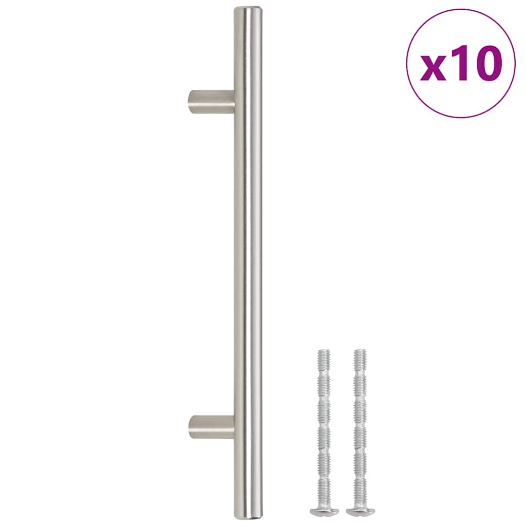 Möbelgriffe 10 Stk. Silbern 160 mm Edelstahl