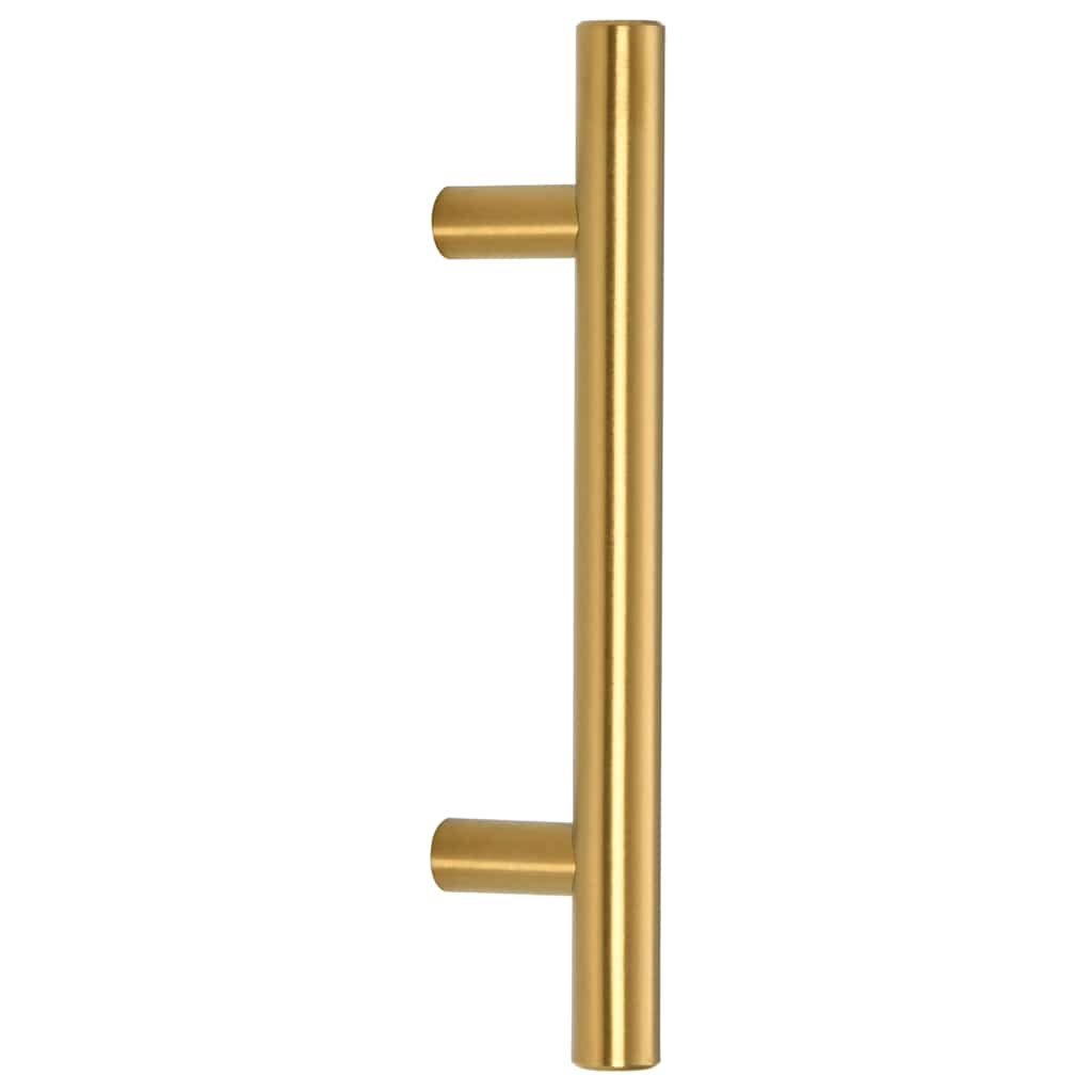 Möbelgriffe 10 Stk. Golden 64 mm Edelstahl