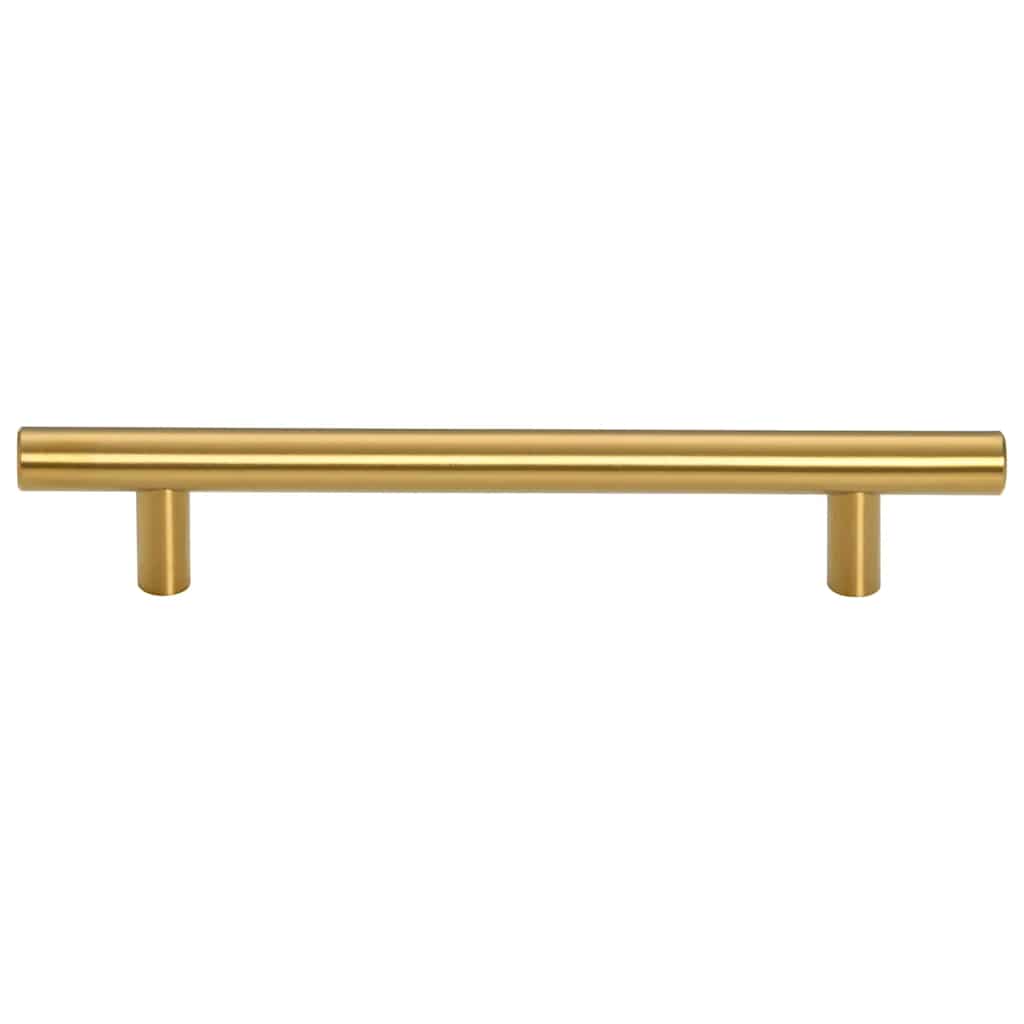 Möbelgriffe 10 Stk. Golden 128 mm Edelstahl