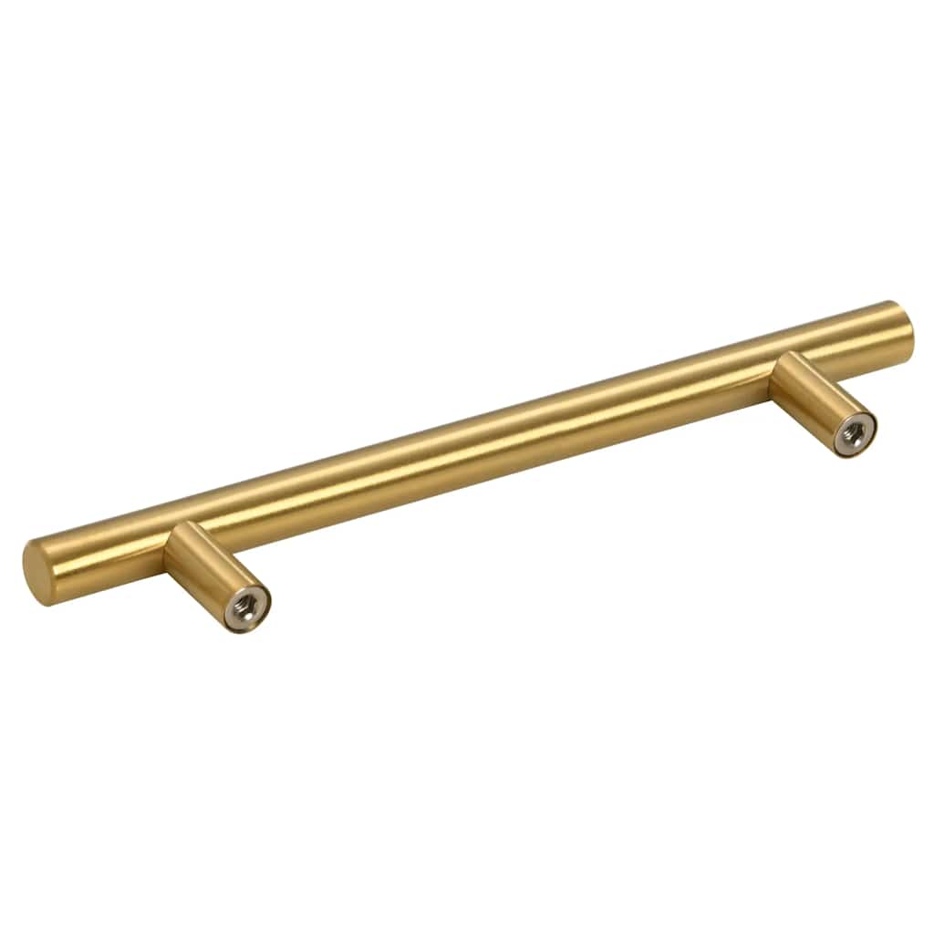 Möbelgriffe 10 Stk. Golden 128 mm Edelstahl