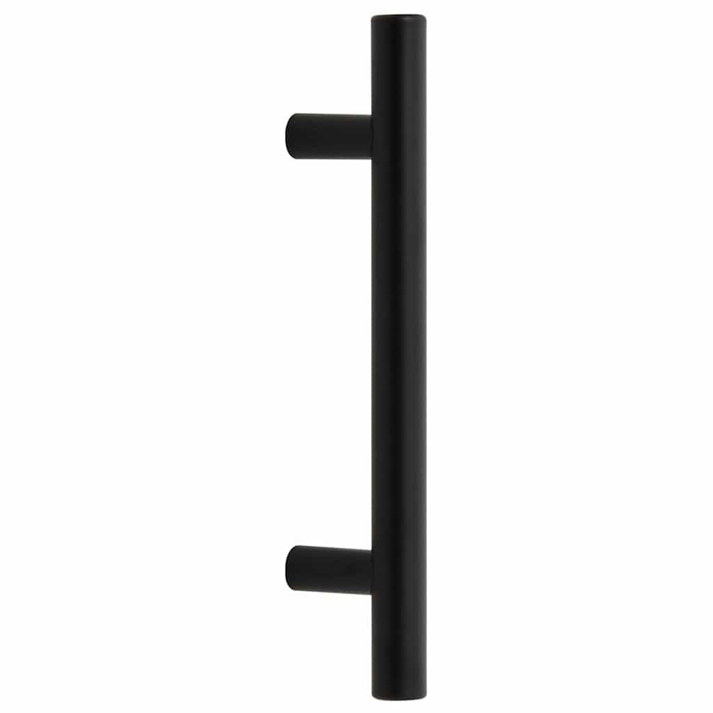 Möbelgriffe 10 Stk. Schwarz 96 mm Edelstahl