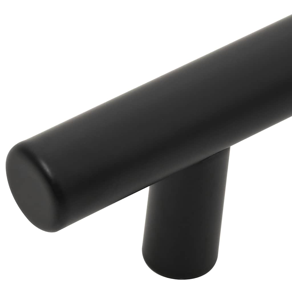 Möbelgriffe 10 Stk. Schwarz 128 mm Edelstahl