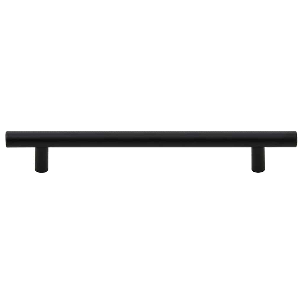 Möbelgriffe 10 Stk. Schwarz 160 mm Edelstahl