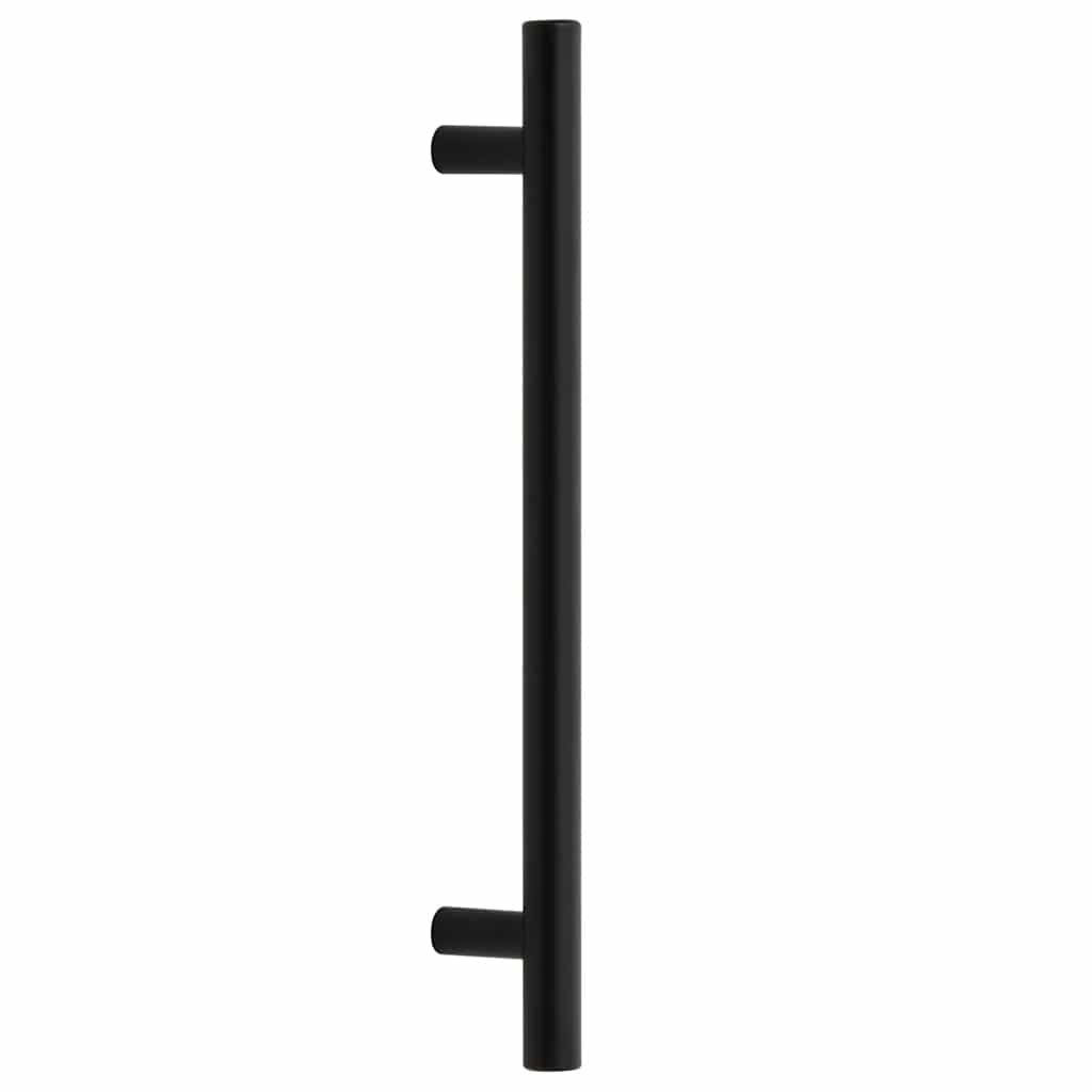 Möbelgriffe 10 Stk. Schwarz 160 mm Edelstahl