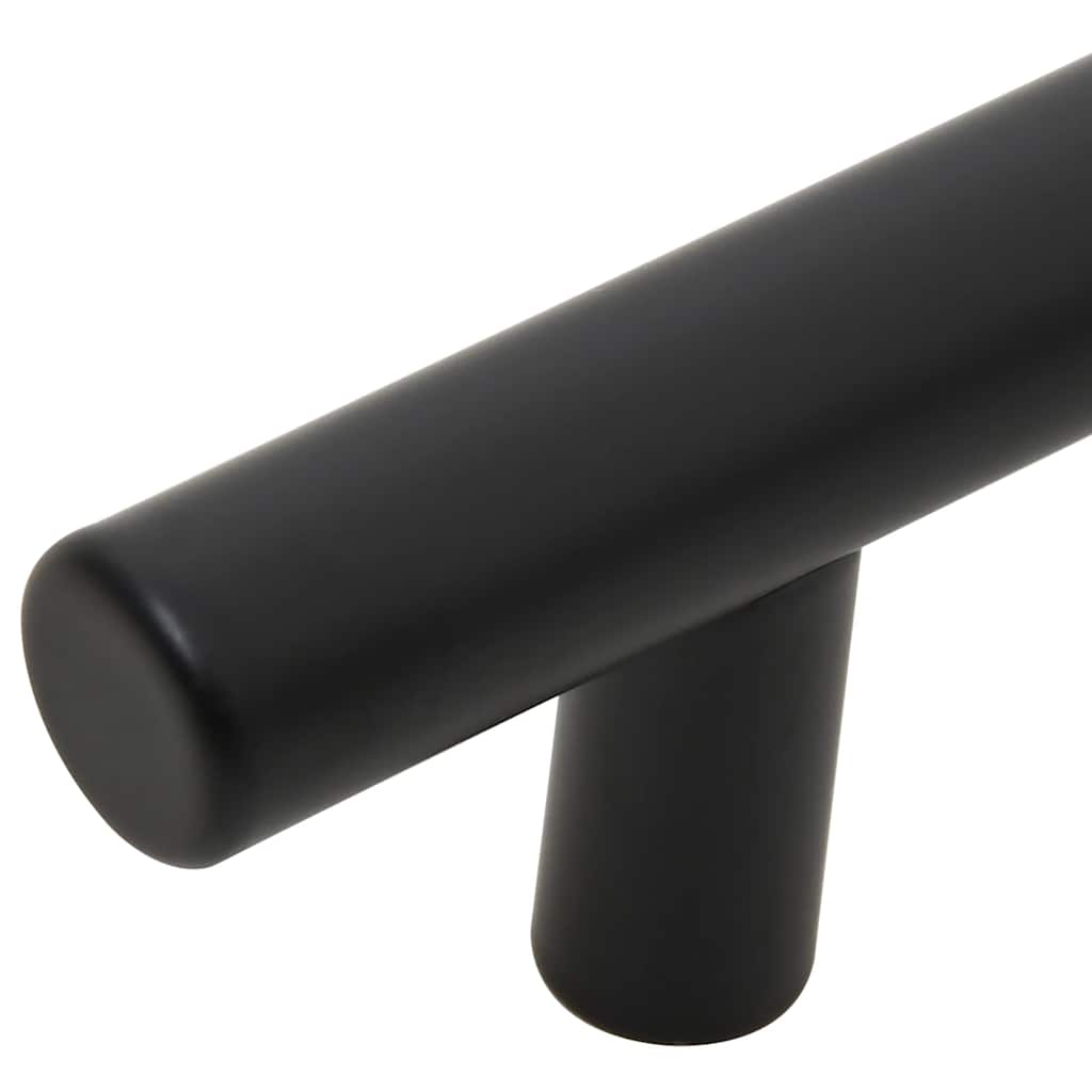 Möbelgriffe 10 Stk. Schwarz 160 mm Edelstahl
