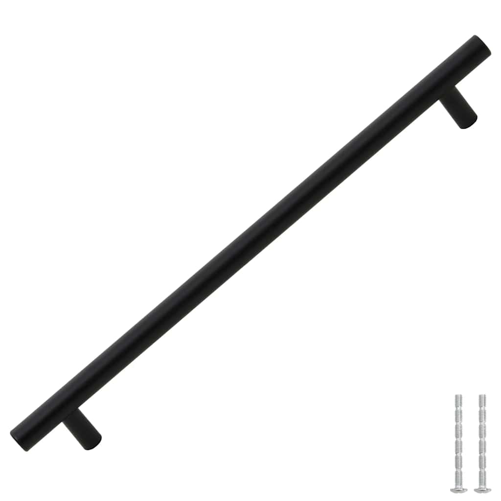 Möbelgriffe 5 Stk. Schwarz 224 mm Edelstahl