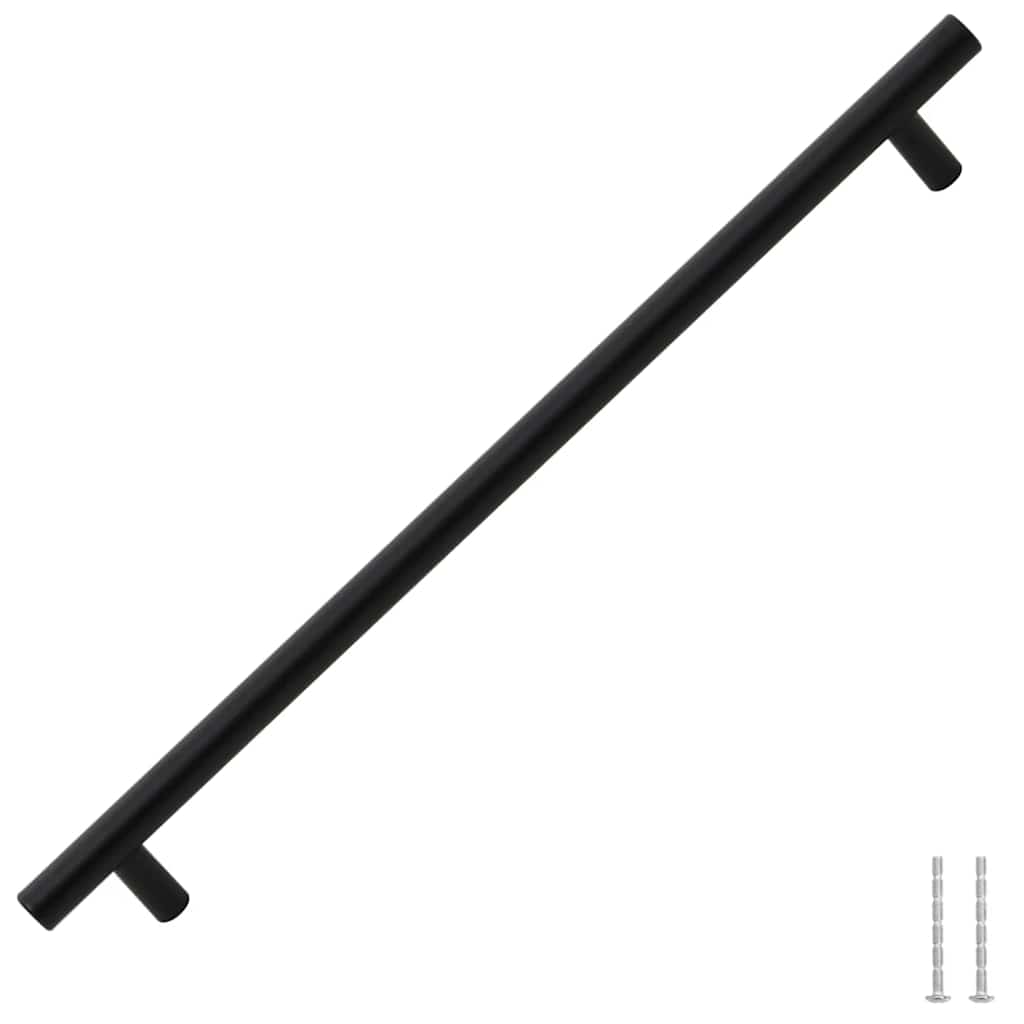 Möbelgriffe 5 Stk. Schwarz 320 mm Edelstahl