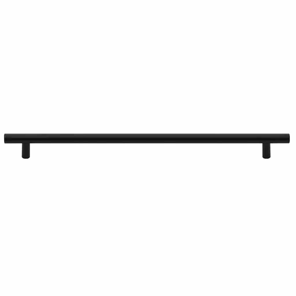 Möbelgriffe 5 Stk. Schwarz 480 mm Edelstahl