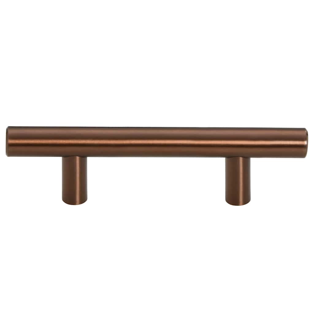 Möbelgriffe 10 Stk. Bronzen 64 mm Edelstahl